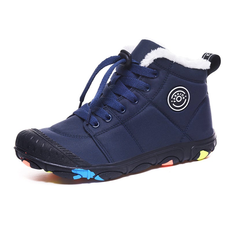 2025 Winter Large Size Export Outdoor Travel Xiyin Independent Station High-Top Kidsren'S Cotton Shoes 30-39 - Image 1