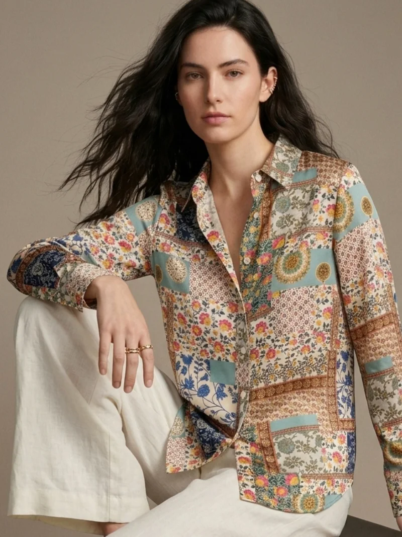 أوجيدر Multi Printed Shirt