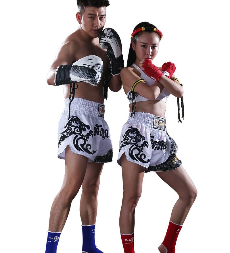 FLUORY Muay Thai Fight Shorts,MMA Shorts Clothing Training Cage Fighting Grappling Martial Arts Kickboxing Shorts Clothing - Image 3