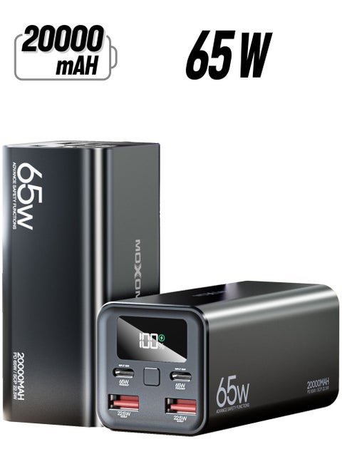 MX-PB72 20000 mAh Portable Powerbank with 4 Output and 2 Input 65W PD + 22.5W SCP Charging