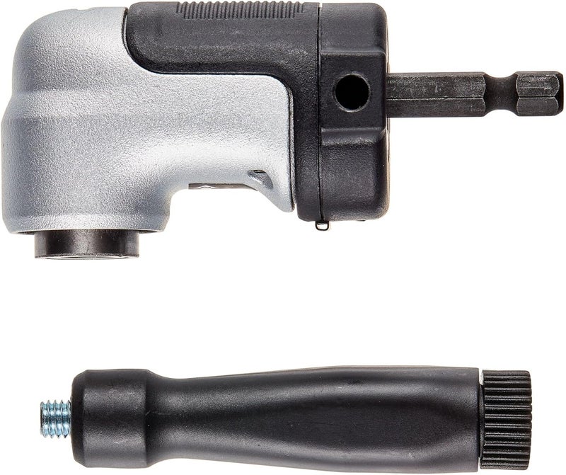 DEWALT FLEXTORQ Right Angle Drill Attachment, 4-in-1 System, 12-Inch Compact, Straight Flexible Shaft 90 Degree Drill Adapter (DWAMRASETFT) - Image 1