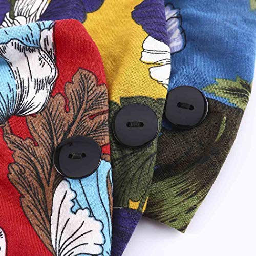 Bohend Boho Button Headband Wide Stretchy Daily Use Knotted Headwear Sport Athletic Yoga Gym Hair Accessories for Women and Girls(3pcs) (L) - Image 3