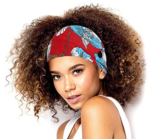 Bohend Boho Button Headband Wide Stretchy Daily Use Knotted Headwear Sport Athletic Yoga Gym Hair Accessories for Women and Girls(3pcs) (L) - Image 4