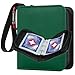 GEAoffice Mini Size Card Binder 1 Pocket 80 Pockets Small Trading Card Album Book with 40 Removable Sleeves 80 Top Loading Pockets Binder for TCG MTG SportsGame Cards Green - Image 3