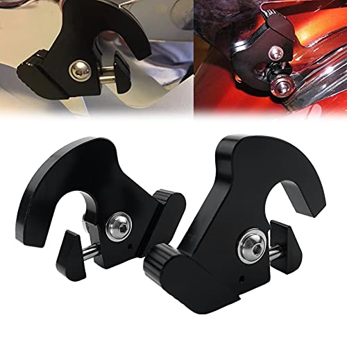 YIMOTO Motorcycle Black Detachable Rotary Sissy Bar Luggage Rack Latch Clips for Harley Davidson Softail Sportster 883 1200XL Touring Street Glide Electra Glide Road King - Image 1