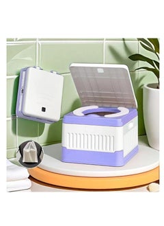 Portable Toilet for Kids, Foldable Toddler Potty Training Seat, Children's Portable Potty Emergency Toilet for Car, Camping, Travel, Indoor Outdoor (Purple PVC)