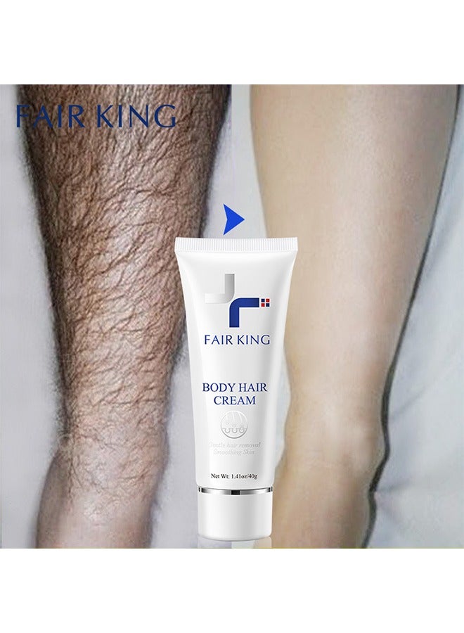 Fair King Body Hair Cream - Hair removal cream for armpit hair removal, leg hair, special for sensitive skin, soothing and repairing underarms, hair removal without leaving traces per bottle 40g  - Image 3