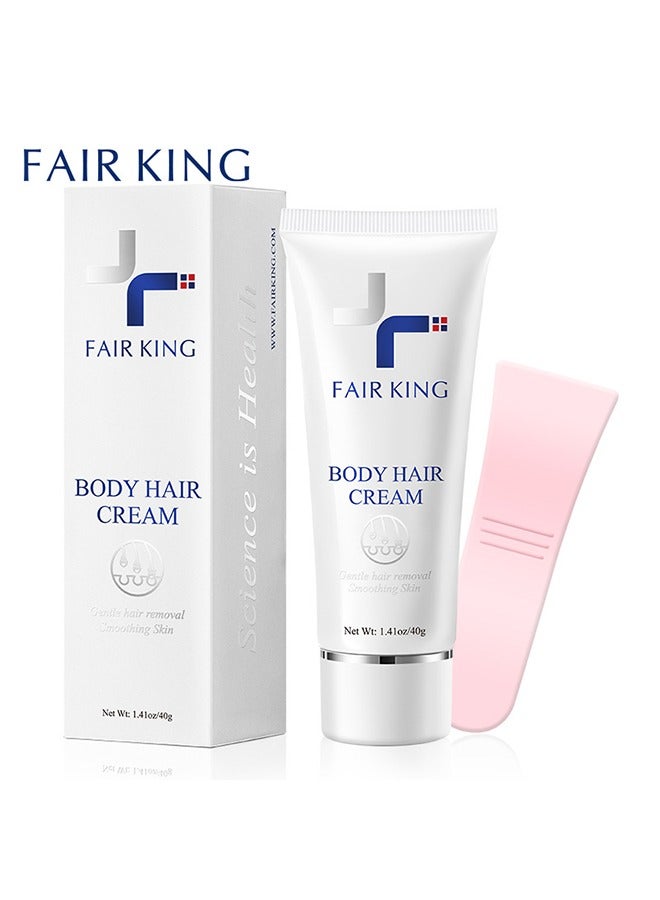 Fair King Body Hair Cream - Hair removal cream for armpit hair removal, leg hair, special for sensitive skin, soothing and repairing underarms, hair removal without leaving traces per bottle 40g  - Image 2