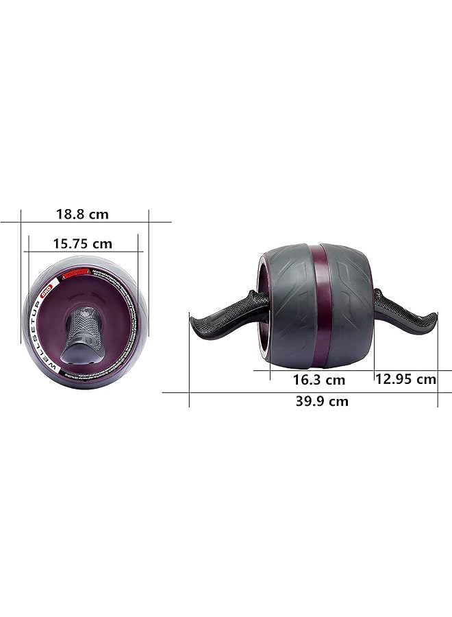 Marshal Fitness Ab Wheel & Roller Abdominal Trainer Perfect Ab Carver Pro Roller for Core Workouts Core Strength Wheel - Image 3