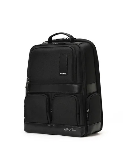 Mokobara The Terra Work Backpack 25L Premium Nylon 16" Water Resistant Daily Use Travel Laptop Backpack for Men & Women (Black)