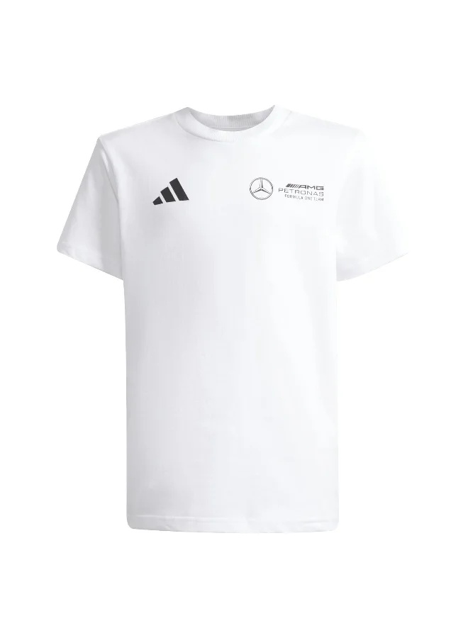 Adidas Adidas Mer Gfxt G3W Y White T-Shirt (Short Sleeve) T-Shirts For Kids