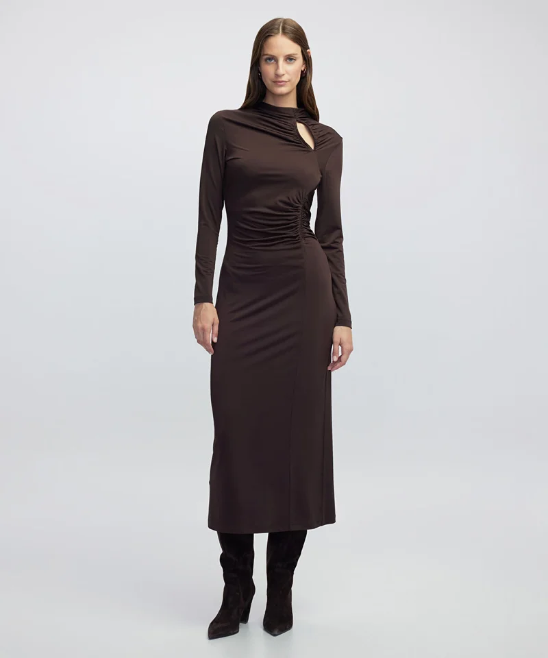 ابيكول Draped Cutout Dress