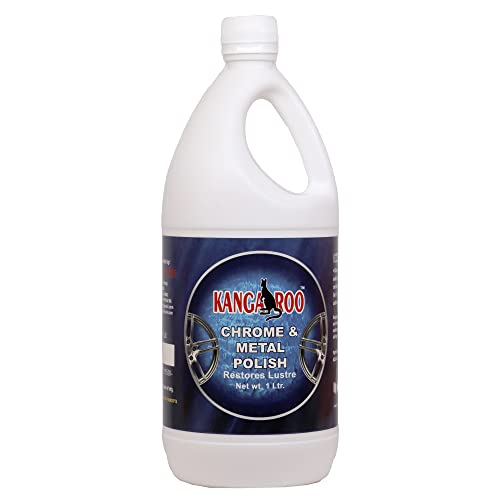 Kangaroo® Chrome and Metal Polish 1 Ltr For Chrome, Copper, Brass, Bronze, Gold, Nickel and Stainless Steel. All Metal Cleaner, Polisher and Protectant. Removes oxidation and discoloration. (1 Litre) - Image 1