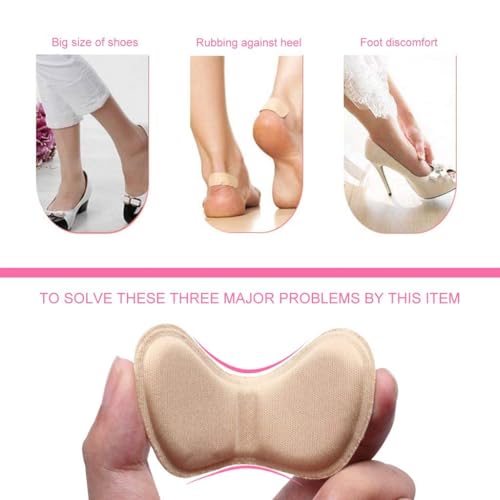 FEXMY Self-Adhesive Heel Grips Liner Cushion Inserts – Heel Pads, Shoe Bite Protector, Size Reducer Inserts, Shoe Fillers & Back Pads for Loose Shoes - Image 5