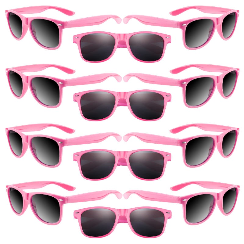 ASTARON 12 Pack Party Favors Sunglasses Bulk Neon Party Favors for Beach Wedding Party Pool Party Supplies - Image 3