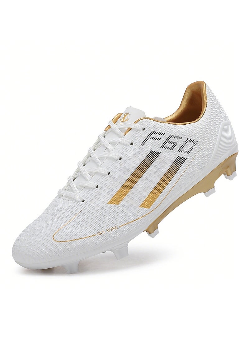 جناح السماء أحذية كرة قدم للرجال والنساء على أرض صلبة، أحذية كرة قدم منخفضة الارتفاع، نعل FG، أحذية كرة قدم خفيفة الوزن للتدريب الاحترافي في الهواء الطلق - Image 1