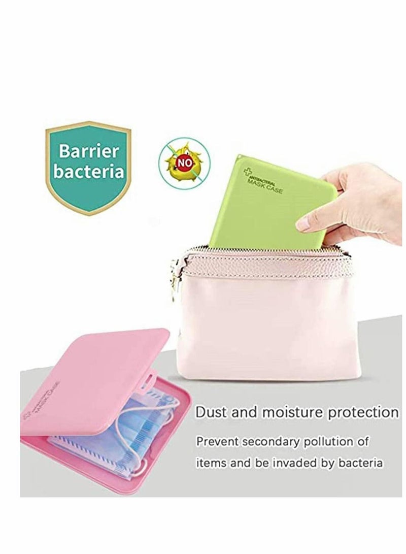 Y&D 2 Pack Reusable Fashion Cotton Bandanas with Clear Window Visible Expression for The Deaf and Hard of Hearing & 4 Mask Storage Box Portable Case Hygiene Bag Masks - Image 3