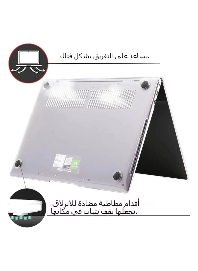 general Laptop case compatible with Huawei MateBook 13S 13-inch 2021 model EMD-W56 EMD-W58 Crystal and frosted PC case protected hard case - Image 3