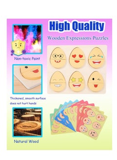 نيبمينينت Montessori Toys for 2-6 Year Old,Toddlers Wooden Expressions 32 in 1 Preschool Kids Wood Gifts,Autism Sensory Educational Boys Girls Age 3-5, Stocking Stuffers  - Image 4