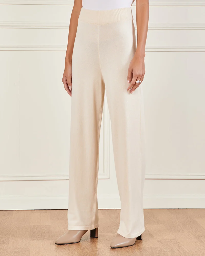 ردتاغ Women Beige Knitted Trousers