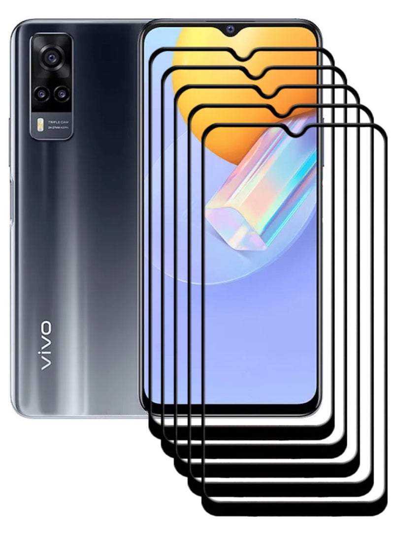 ACLIX 5 Pieces Antistatic ESD Dustproof Premium Quality High Definition Tempered Glass Screen Protector Designed For vivo Y51 (2020) - Image 1