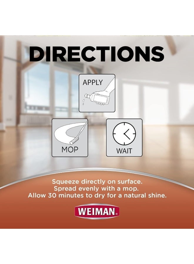 Weiman Wood Floor Polish and Restorer 32 Ounce (2 Pack) - High-Traffic Hardwood Floor, Natural Shine, Removes Scratches, Leaves Protective Layer - Image 3