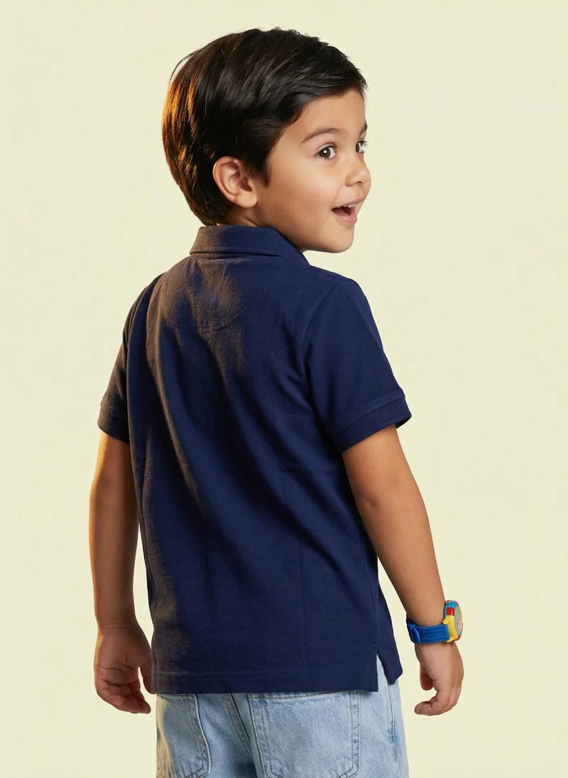 Nautinati  Nautinati Boys' 100% Cotton Disney Mickey Mouse Graphic & Striped Polo T-shirt for Men | Best Price UAE