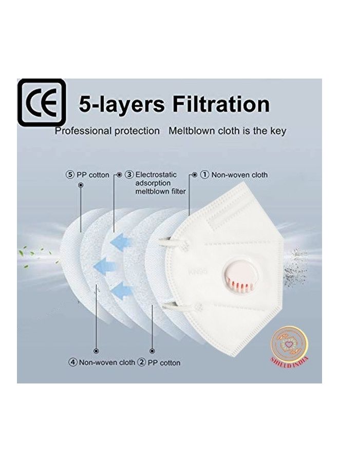 NIBEMINENT Kn95 5 Layer Washable Face Mask Pack Of 4 - Image 4