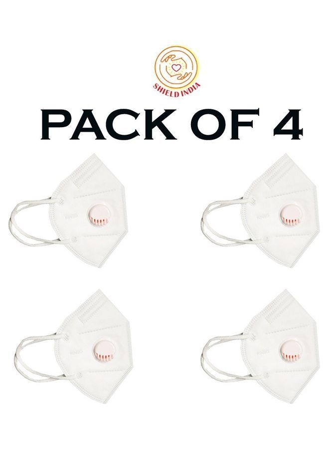 NIBEMINENT Kn95 5 Layer Washable Face Mask Pack Of 4 - Image 2