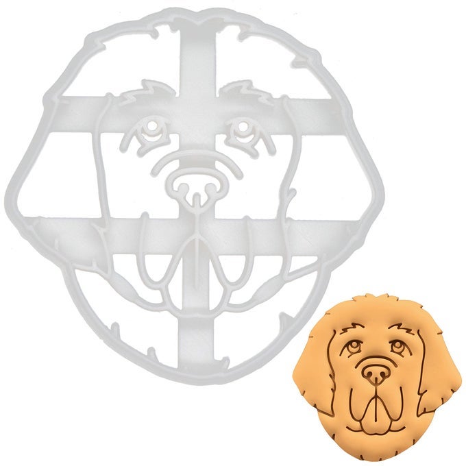 NEWFOUNDLAND DOG FACE COOKIE CUTTER 1 PIECE
