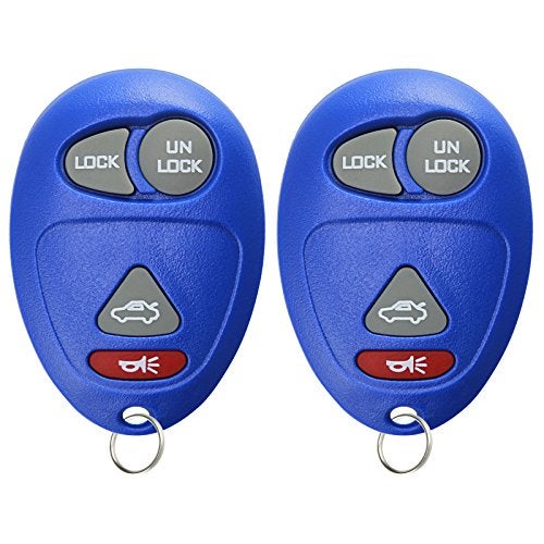 KeylessOption Keyless Entry Remote Control Car Key Fob Replacement for L2C0007T -Blue (Pack of 2) - Image 1