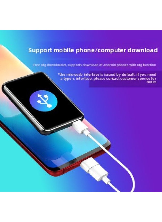 Generic - Nuobihang V3 Full Screen Mp3 Walkman Bluetooth Mp4 Music English-chinese Dictionary Mp5 Portable Recording Pen-Memory Capacity:English Version 2.0inch [button Version + Original Dictionary + Buttons - Image 1