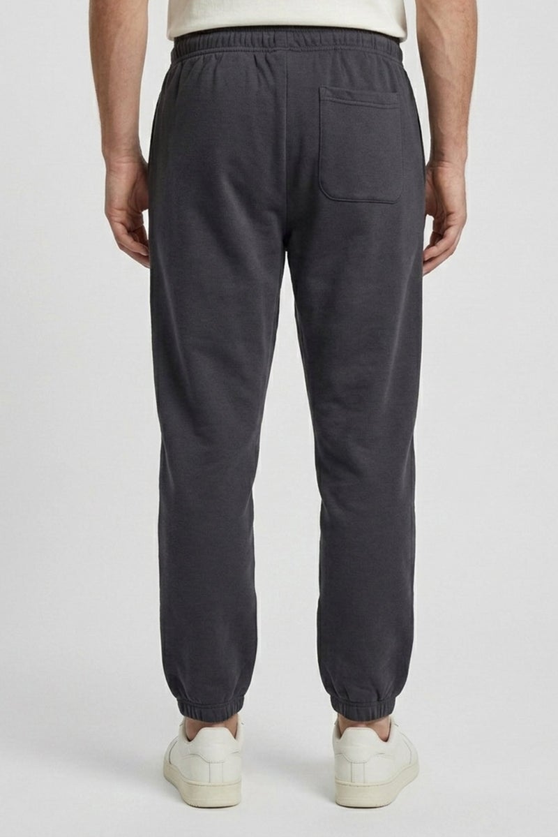 Core Elements Men Regular Fit Embroidered Logo Jogger Pants, Grey - Image 3
