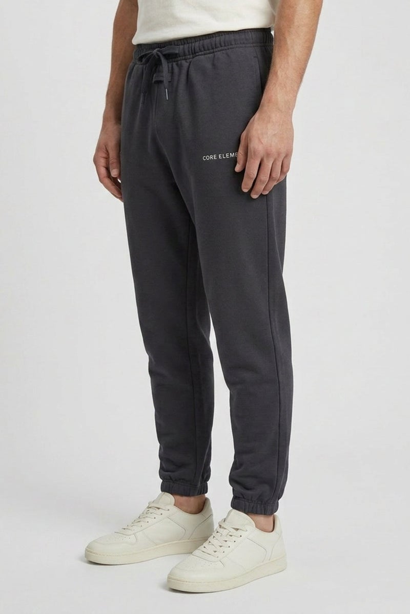 Core Elements Men Regular Fit Embroidered Logo Jogger Pants, Grey - Image 5