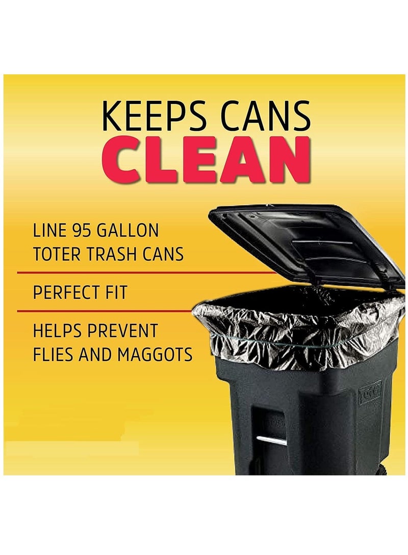 vsell24 25-Pack of Compostable Garbage Bags, 90-Gallon Capacity, Sized 110x130cm - Perfect for Kitchen and Home Waste Disposal - Image 4