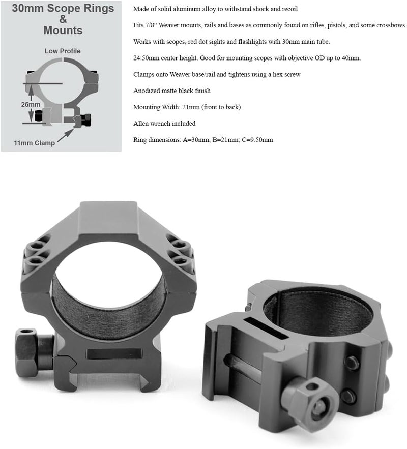 Gotical Ruger 10/22 Weaver and 3/8" Dovetail Mount Dovetail Predrilled Receiver Ruger Rail Mount Adapter - Image 2