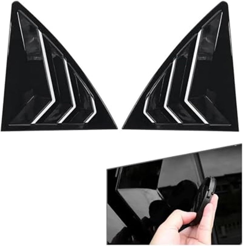 QASULER Car Rear Louver Window Cover Trim for Toyota Corolla - Image 2