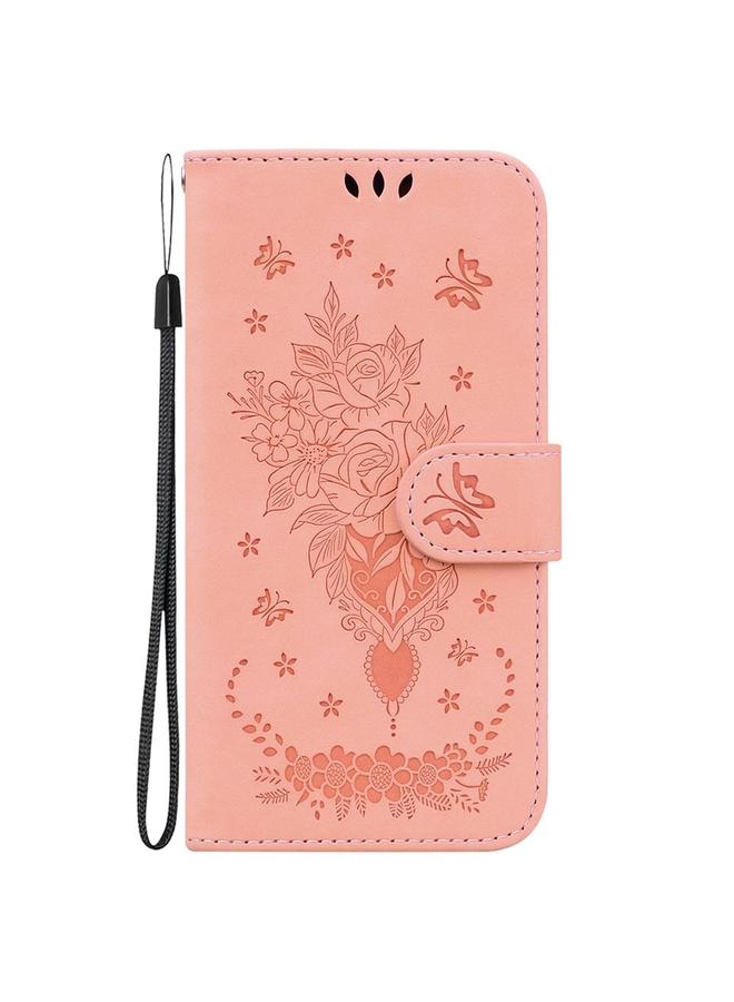 S-TOP Case For OPPO Reno13 Pro Global Butterfly Rose Embossed Leather Phone Case - Image 3