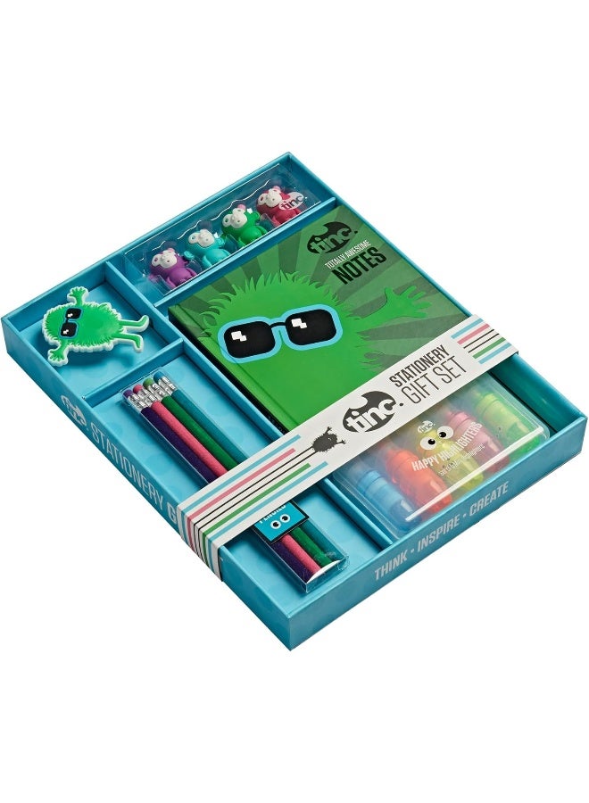 Tinc Hugga Stationery Gift Set | Green | Birthday Giveaways for Kids | Cute stuff Party Favors for Kids | School Supplies Gifts for Girls and Boys | Cute Stationary Gifts - Image 2