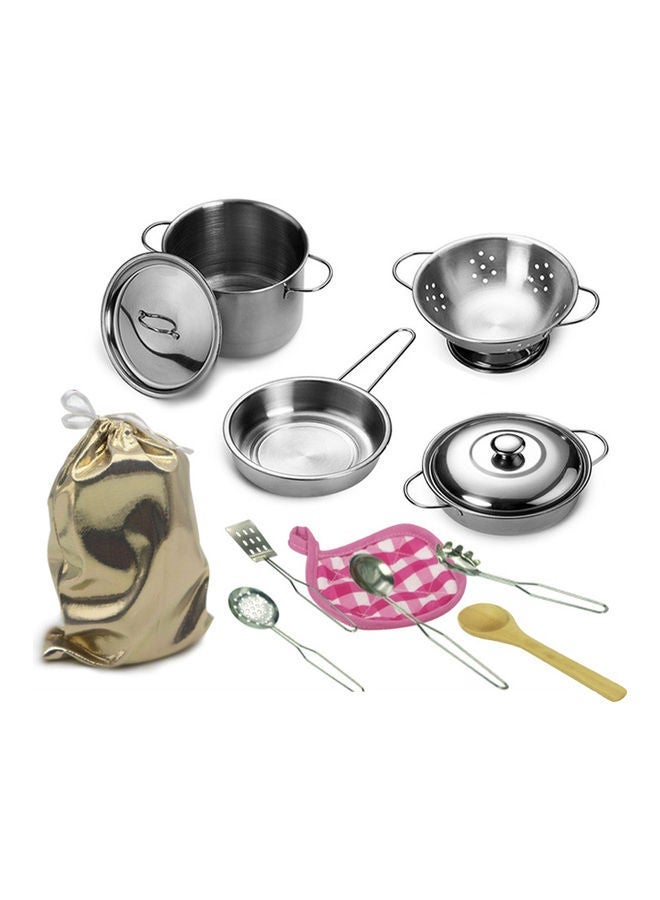 NIBEMINENT 12-Piece Kitchen Cookware Pretend Play - Image 1