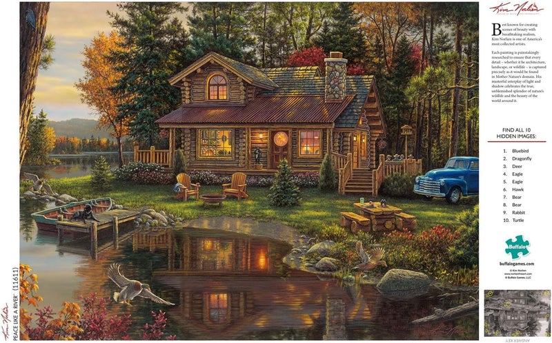 Buffalo Games - Kim Norlien - Peace Like A River - 1000 Piece Jigsaw Puzzle for Adults -Challenging Puzzle Perfect for Game Nights - Finished Size is 26.75 x 19.75 - Image 5