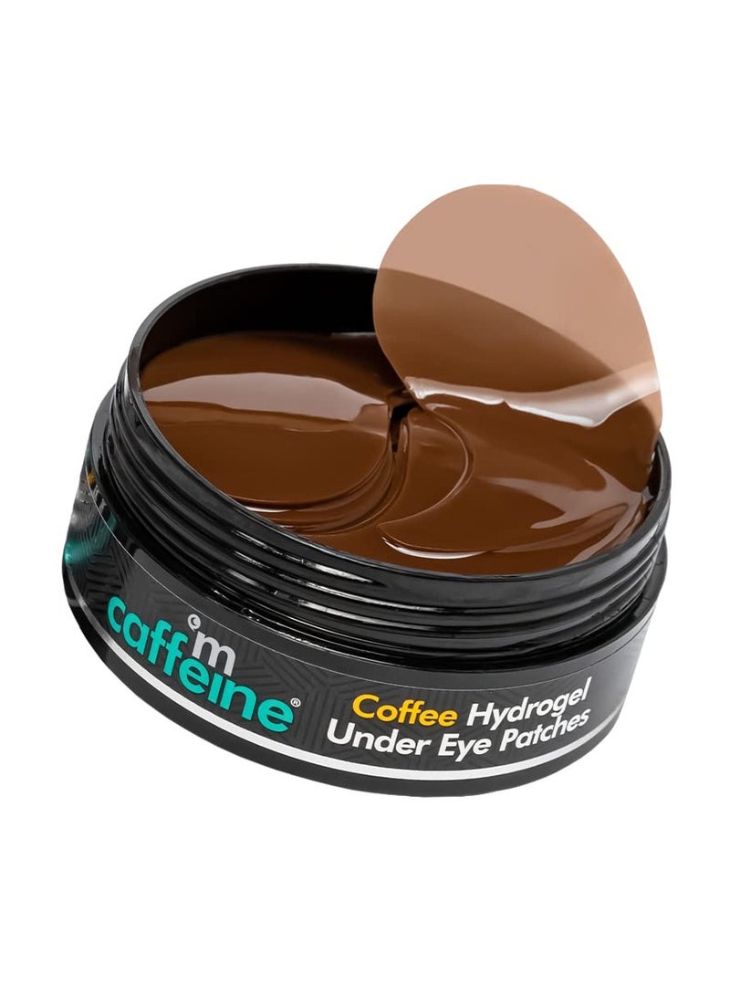 إم كافيين لاصقات هيدروجيل قهوة إم كافيين تحت العين لعلاج الهالات السوداء والانتفاخ | روتين العناية بالعين | لاصقة عين بالكافيين وحمض الهيالورونيك | تقنية تثبيت الرطوبة لترطيب مضاعف - 30 زوجًا للنساء والرجال | 90 غرامًا - Image 1