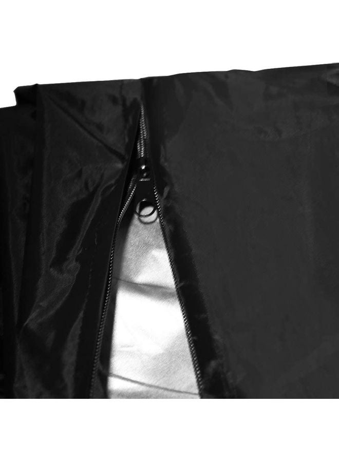 Oslimea Patio Egg Chair Cover Waterproof Wicker Swing Egg Chair Cover with Zipper and Bottom Buckle Single Seat for Outdoor Furniture, Black, 75"H x 45"W - Image 2