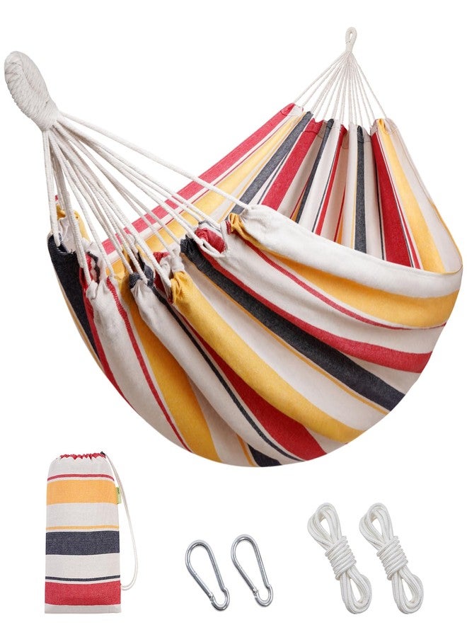 INNO STAGE HappyPicnic Double Hammock with 9.8FT2 Rope, Portable 2 Persons Hammock with Carrying Bag- Patio Hammocks Hanging Camping Bed for Patio, Backyard, Porch, Outdoor and Indoor Use - Image 1