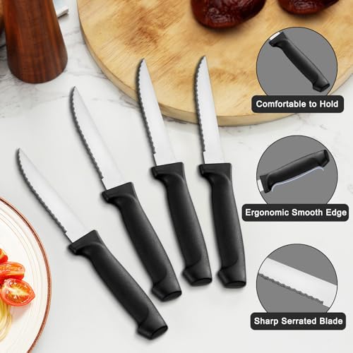 Pleafind 72-Pieces Silverware Set for 12, Flatware Set with Steak Knives, Stainless Steel Cutlery Set, Include Forks Spoons and Knives Set, Dishwasher Safe Utensil Sets for Home Restaurant - Image 5