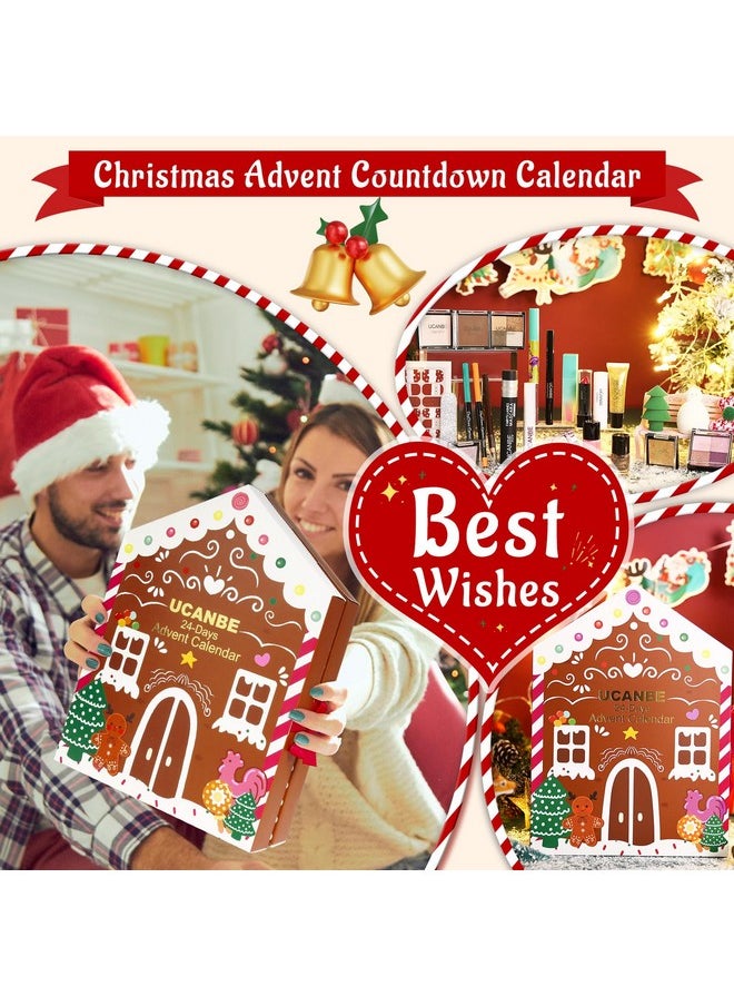 Ucanbe - Makeup Advent Calendar 2024, 24 Days Christmas Gift Makeup Sets For Women, UCANBE 2024-2025 Xmas Countdown Calendar Full Makeup Kits Beauty Makeup & Cosmetic For Teens, Girls Gift - Image 1