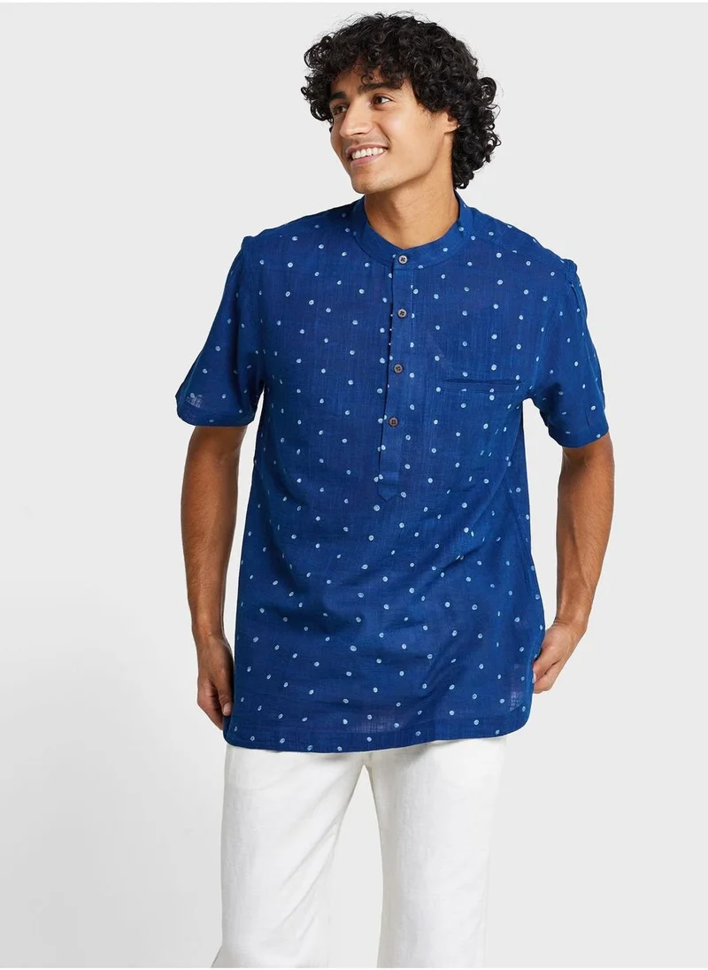 Fabindia Printed Pocket Detail Shirt