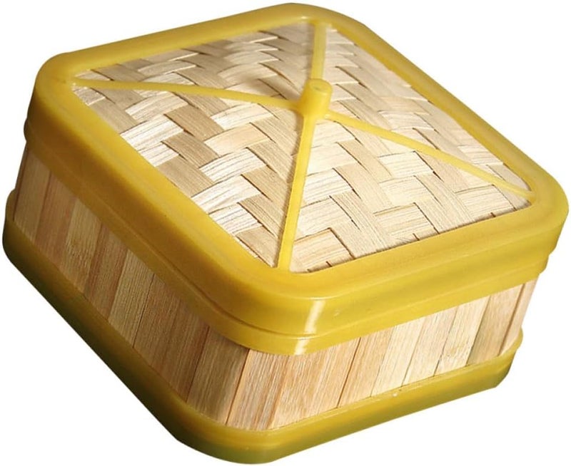 Square Steamer Basket with Lid 6-inch Set, Food-grade Dim Sum Steamer for Cooking Bao Buns, Vegetables, and Asian Cuisine Kitchen Cookware - Image 1