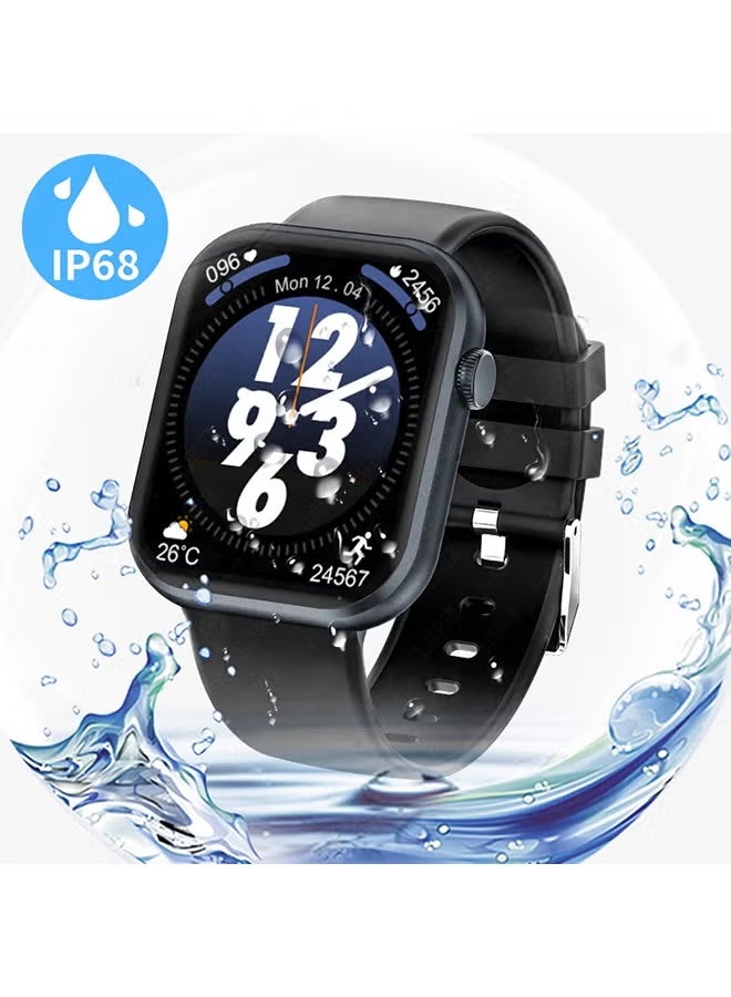 AOLON Foom Lite 1.83-inch touchscreen smartwatch Bluetooth calling Black - Image 1