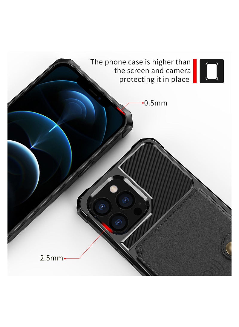 Suteni Leather Protective Back Cover Case Phone Case for iPhone - Image 2